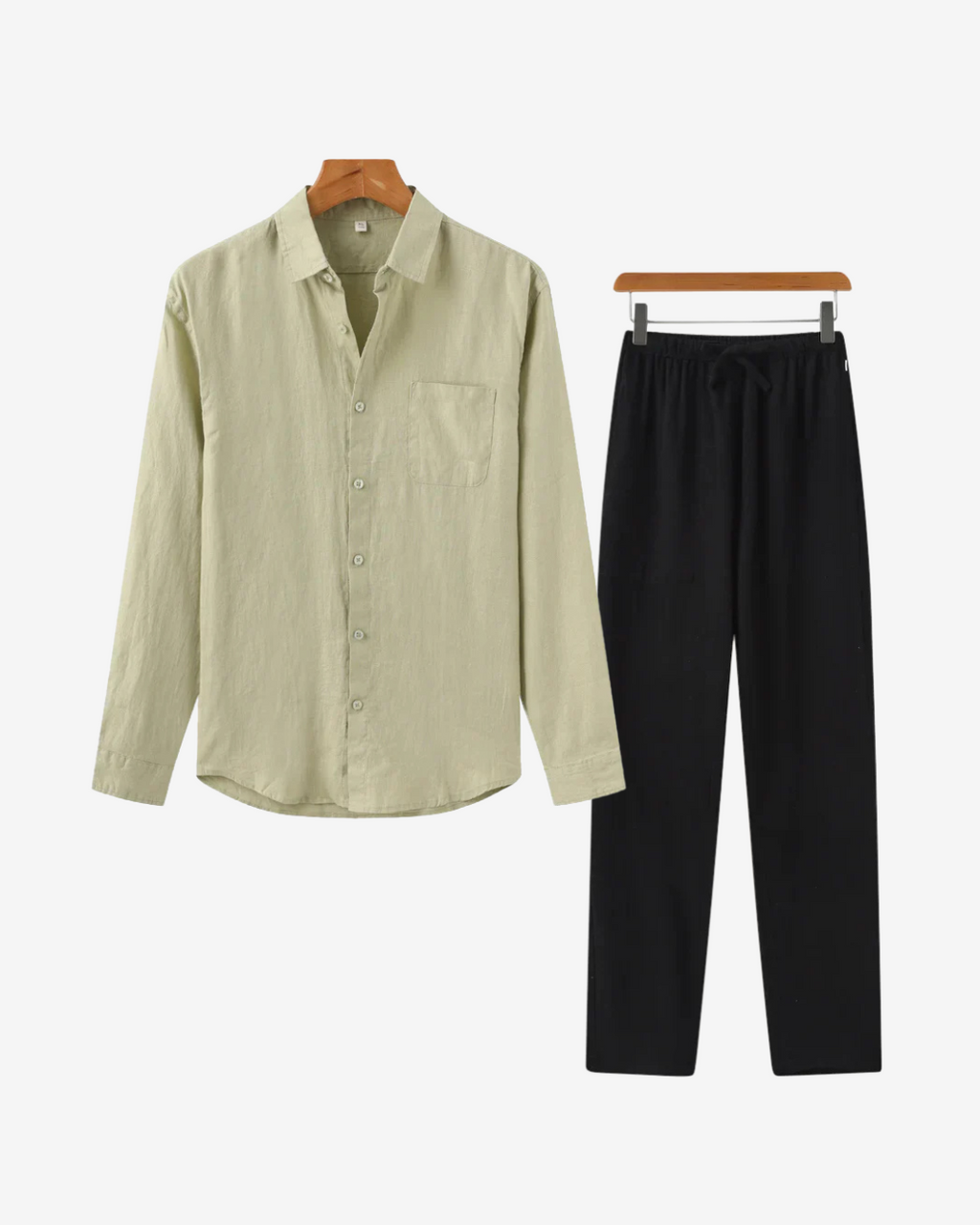 Linen Combo (Light Green Shirt)
