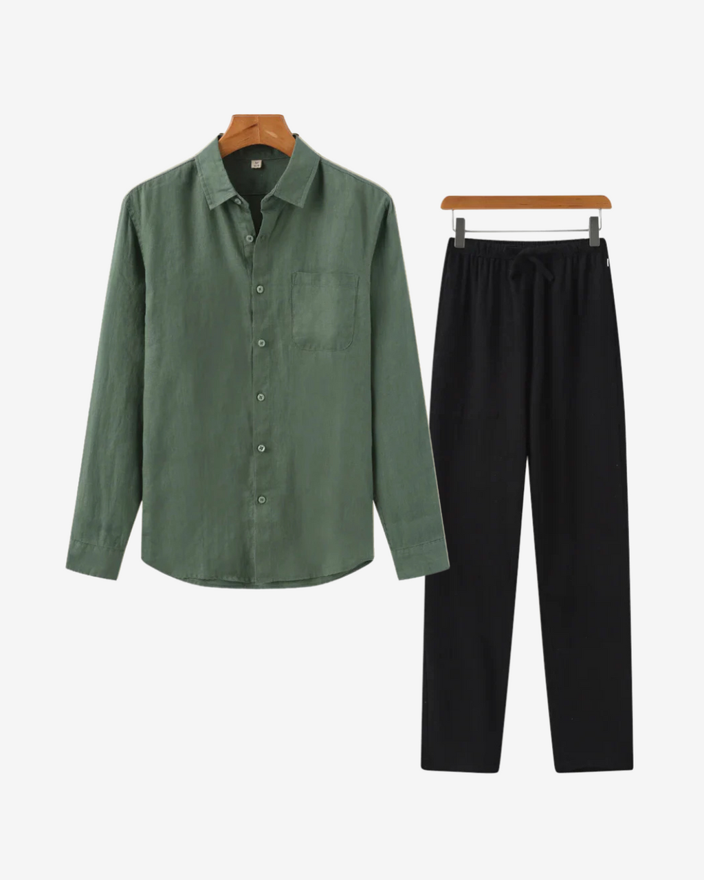 Linen Combo (Green Shirt)