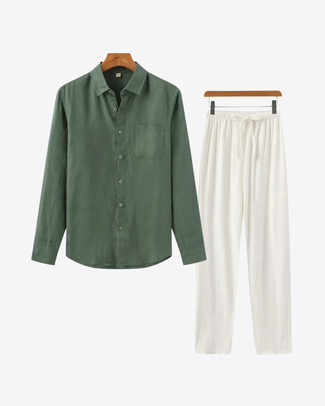 Linen Combo (Green Shirt)