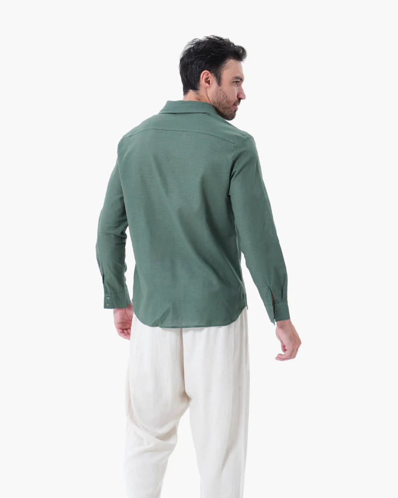 Linen Combo (Green Shirt)