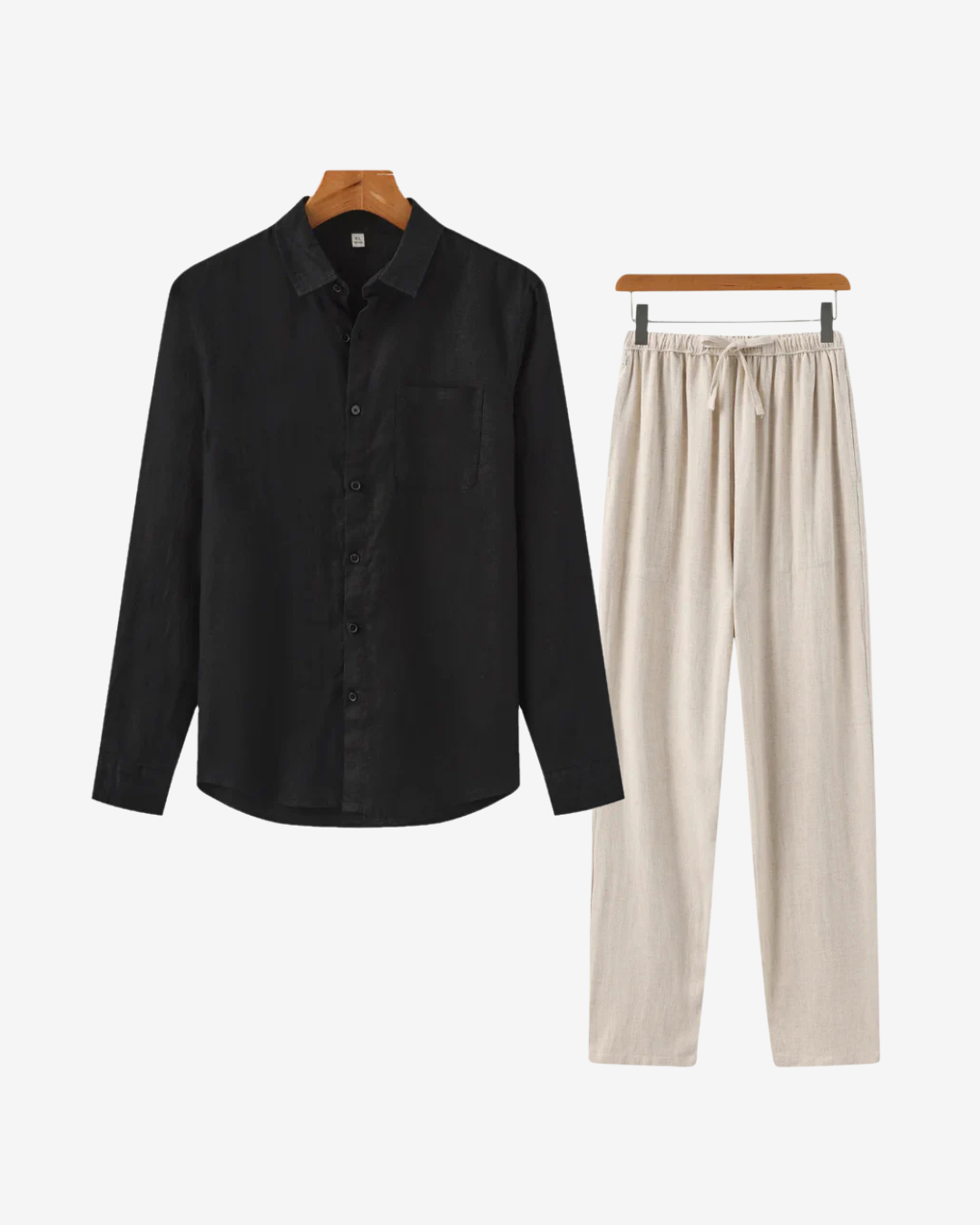 Linen Combo (Black Shirt)