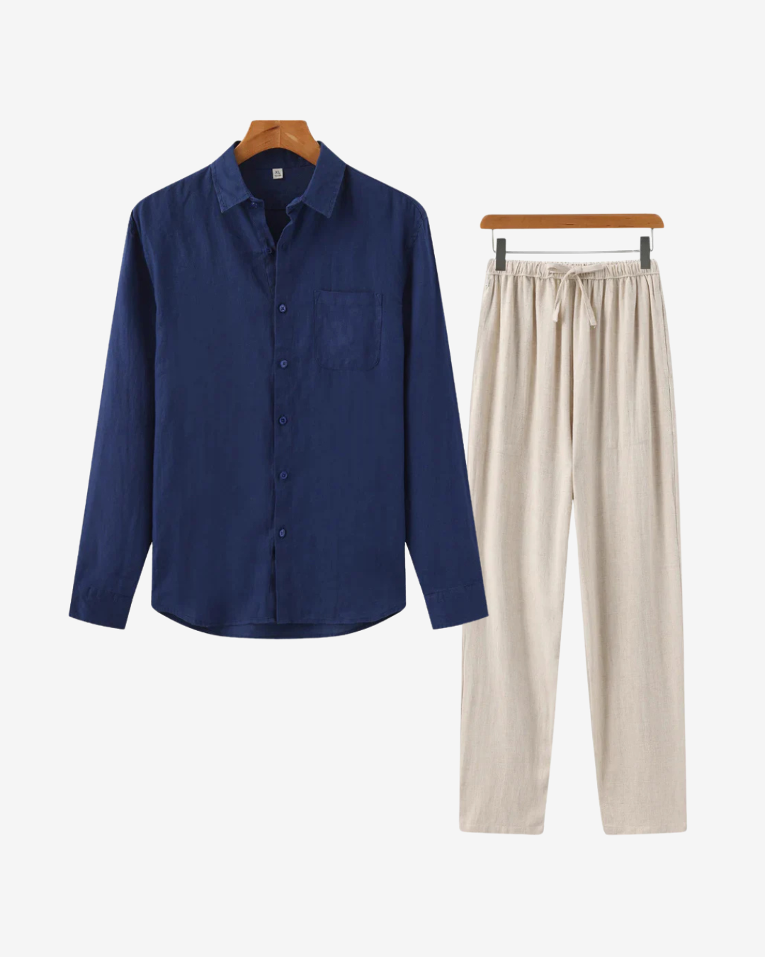 Linen Combo (Blue Shirt)