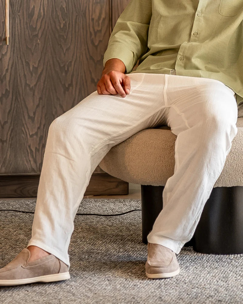 Linen Combo (Light Green Shirt)